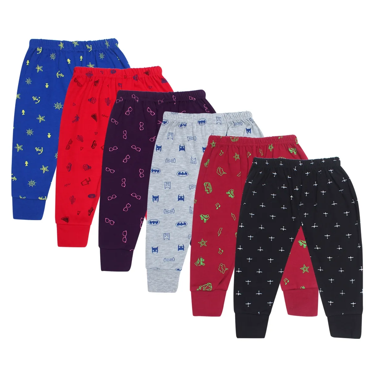 Dark Bulbul Printed Kids Cotton Pajama Pants Design 1 - AR Hosiery Wholesale