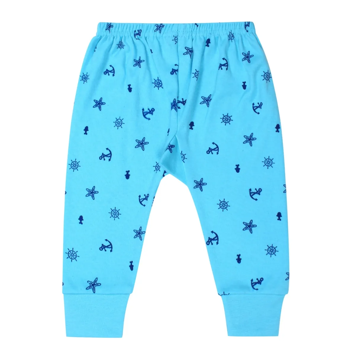 Dark Yellow Printed Kids Cotton Pajama Pants Design 4 - AR Hosiery Wholesale