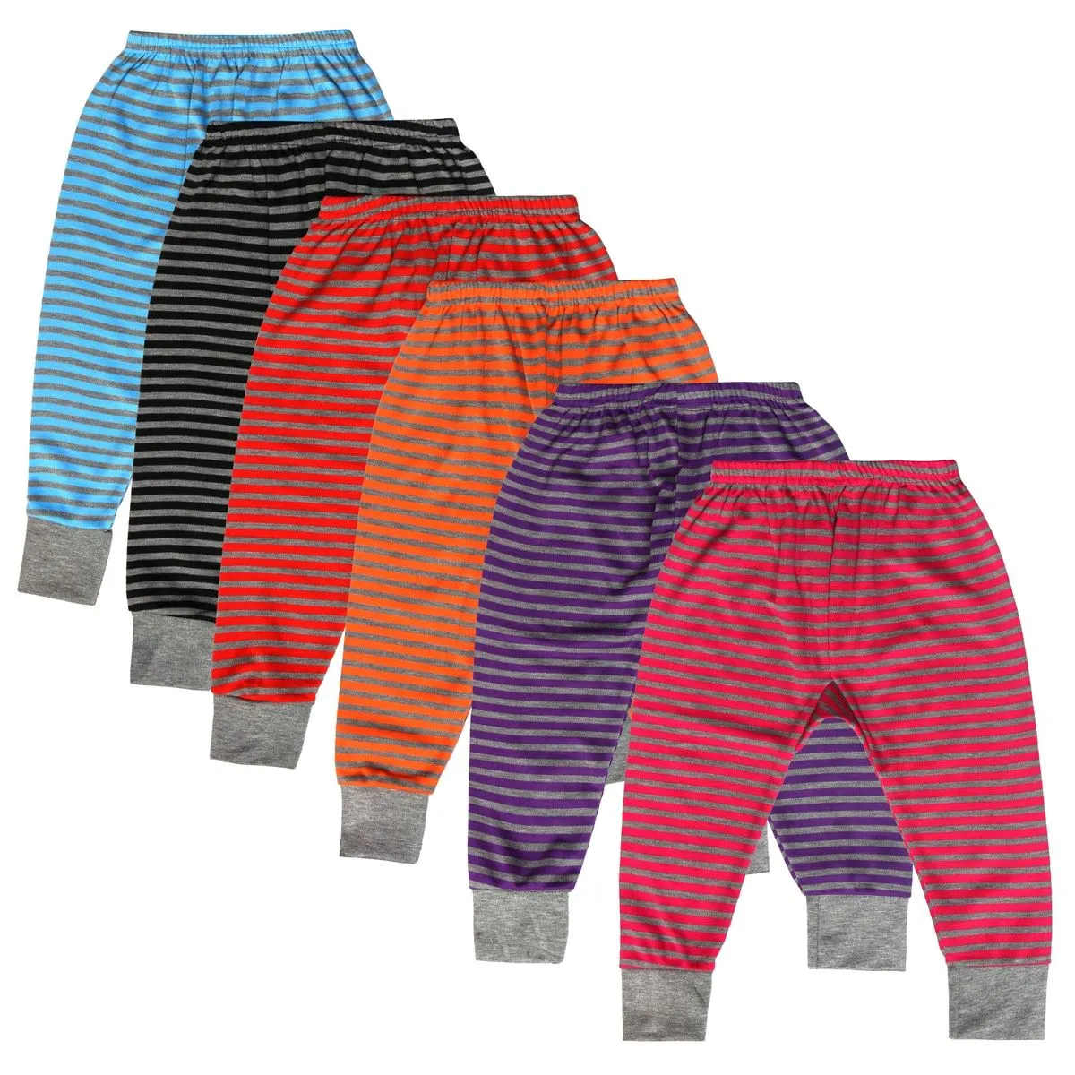 Striped Print Kids Cotton Pajama Pants Design 1 - AR Hosiery Wholesale